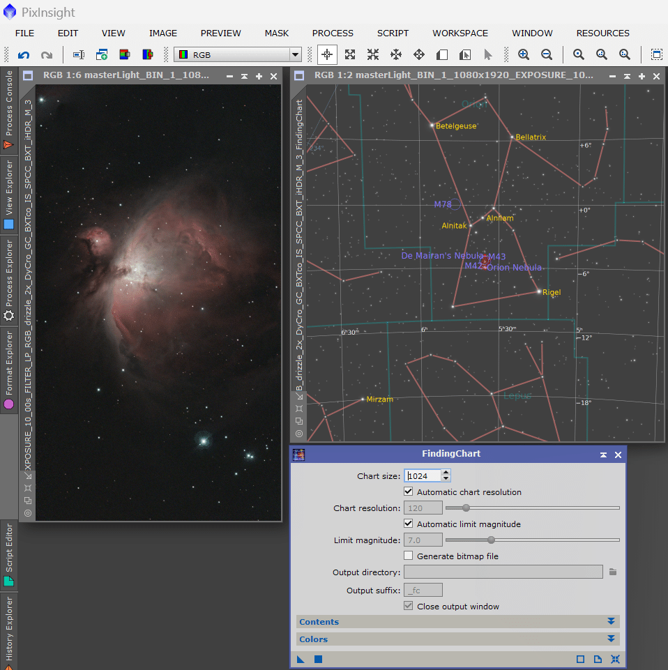 FindingChart】PixInsightで画像から星図を作成する|ゴンカネ FindingChart】PixInsightで画像から星図を作成する|ゴンカネ