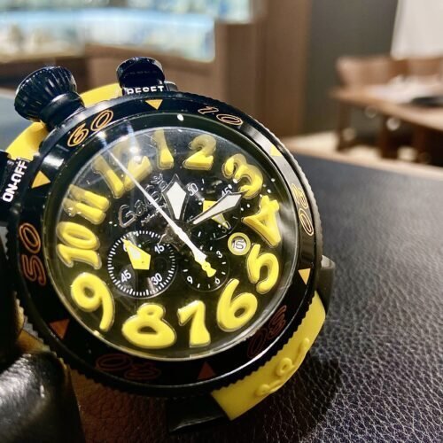 Gali カラフル手巻きアナログ時計 GaGa MILANO カラフル手巻き時計 ゴールド