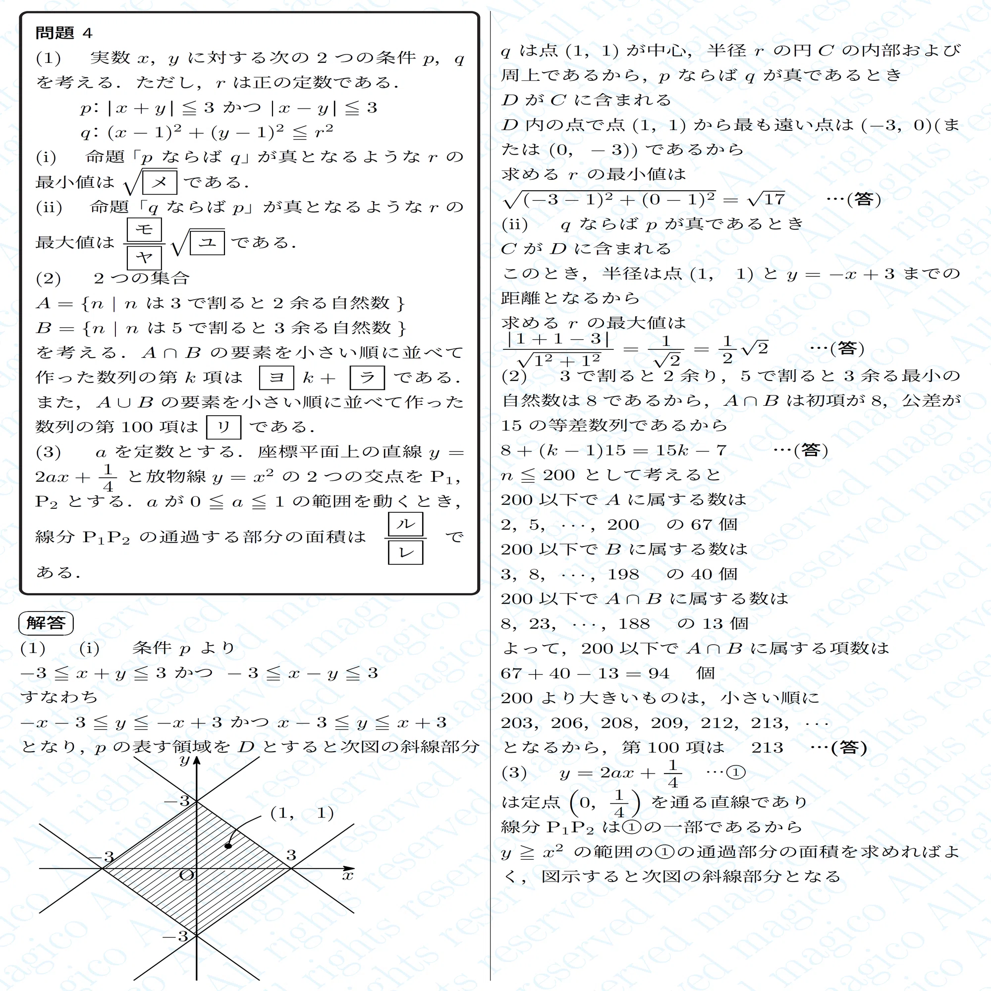 2023年上智大学文系数学(TEAP利用)｜magico