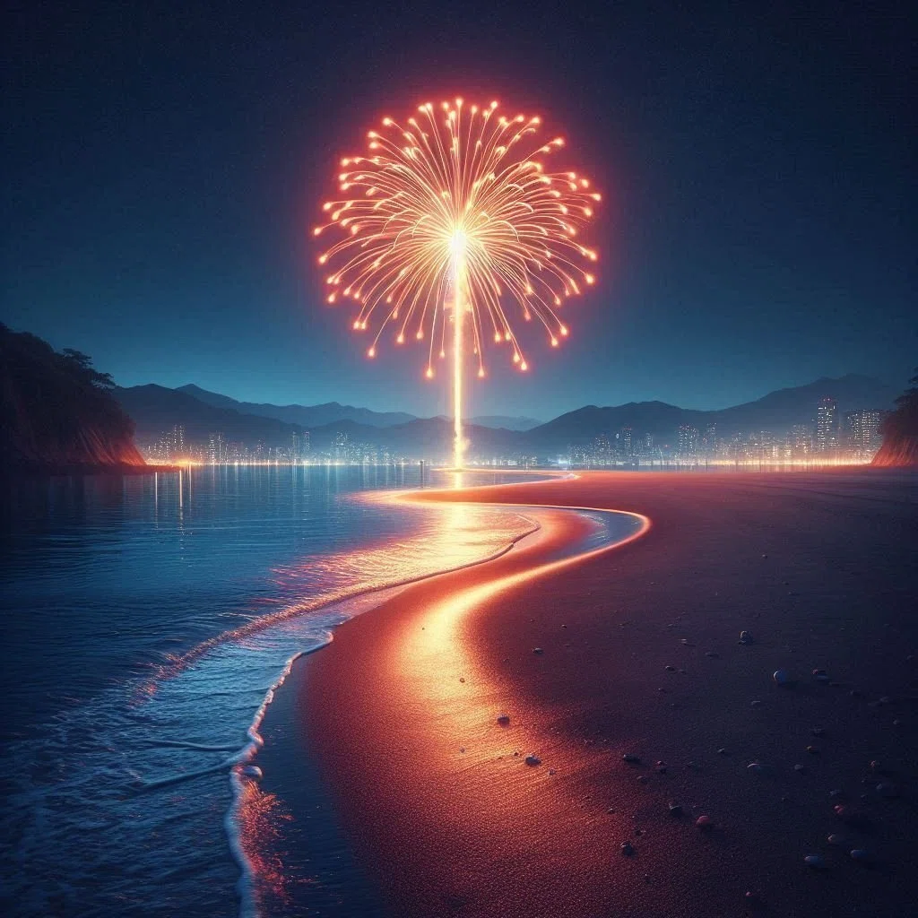 イメージ（打ち上げ花火：AIで生成した画像）