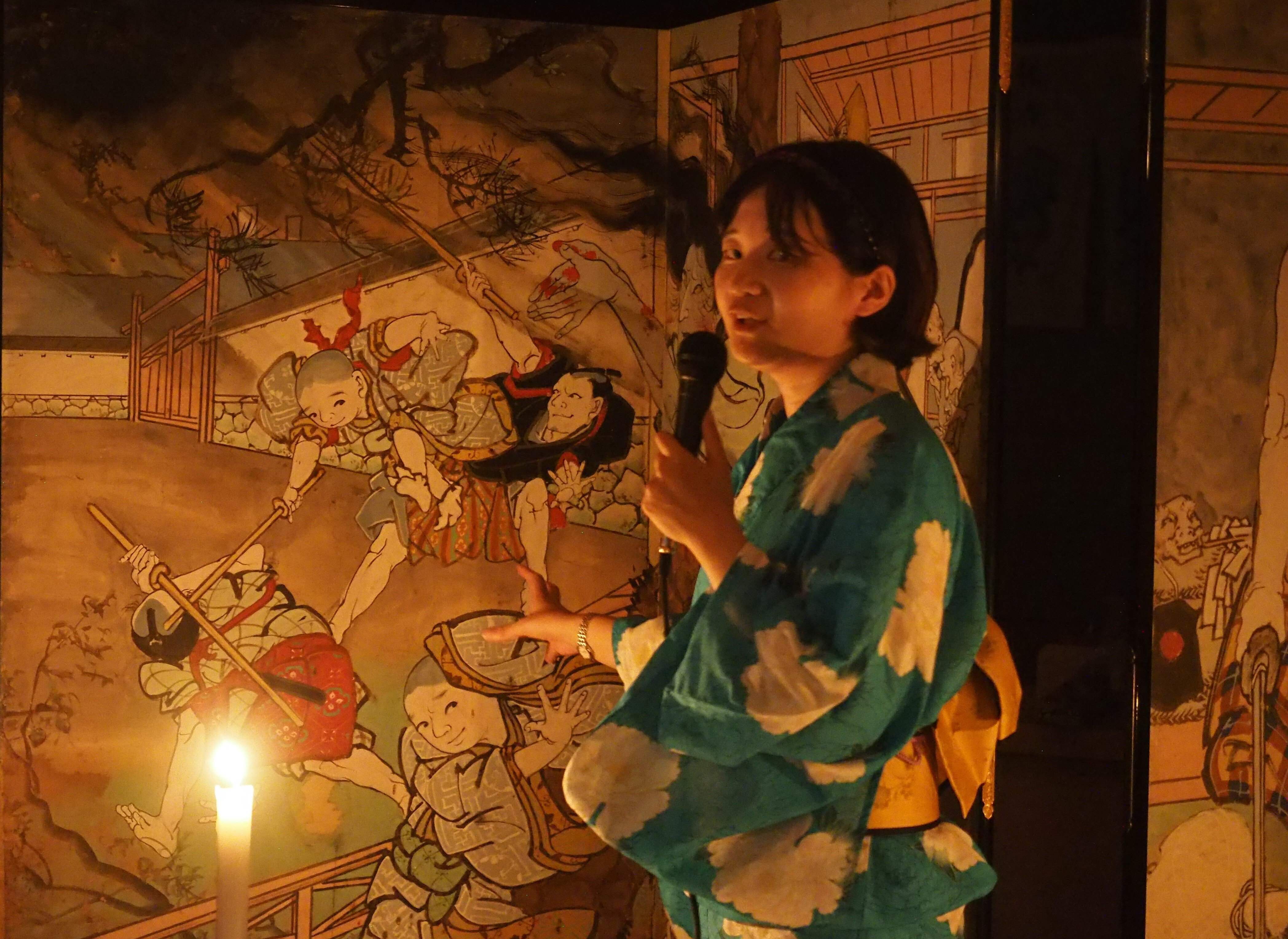 土佐赤岡の「絵金祭り」 ろうそくの光に浮かぶ芝居絵屏風｜中山道雄