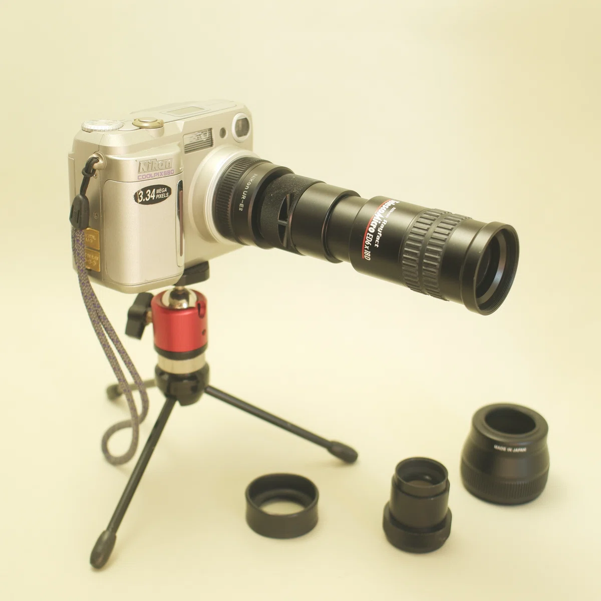 超希少・美品Nikon テレスコマイクロ ED6×18D 狭小
