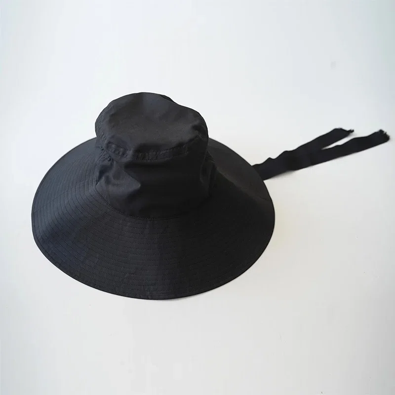KIJIMA TAKAYUKI × YLEVEコラボハット コットンリネン黒 夏の必須アイテム【YLEVE】KIJIMA TAKAYUKI FINX COTTON WEATHER HAT