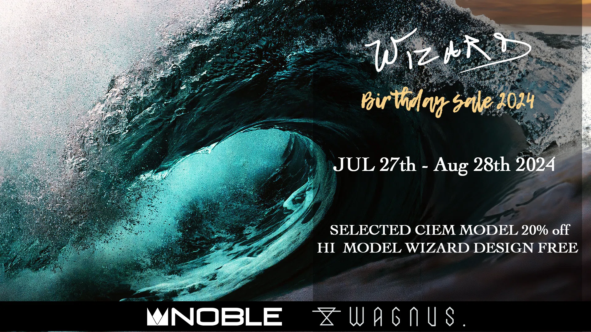 NOBLE AUDIO】「Wizard Birthday SALE 2024」のお知らせ【Custom IEM