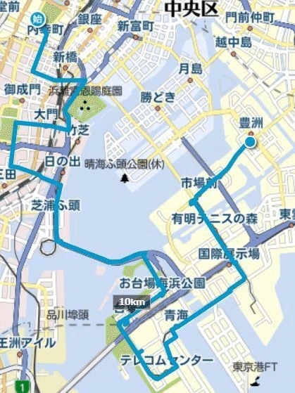 沿鉄歩鉄歩い鉄】2022/4/2 ゆりかもめ芝浦ふ頭～豊洲 27965歩