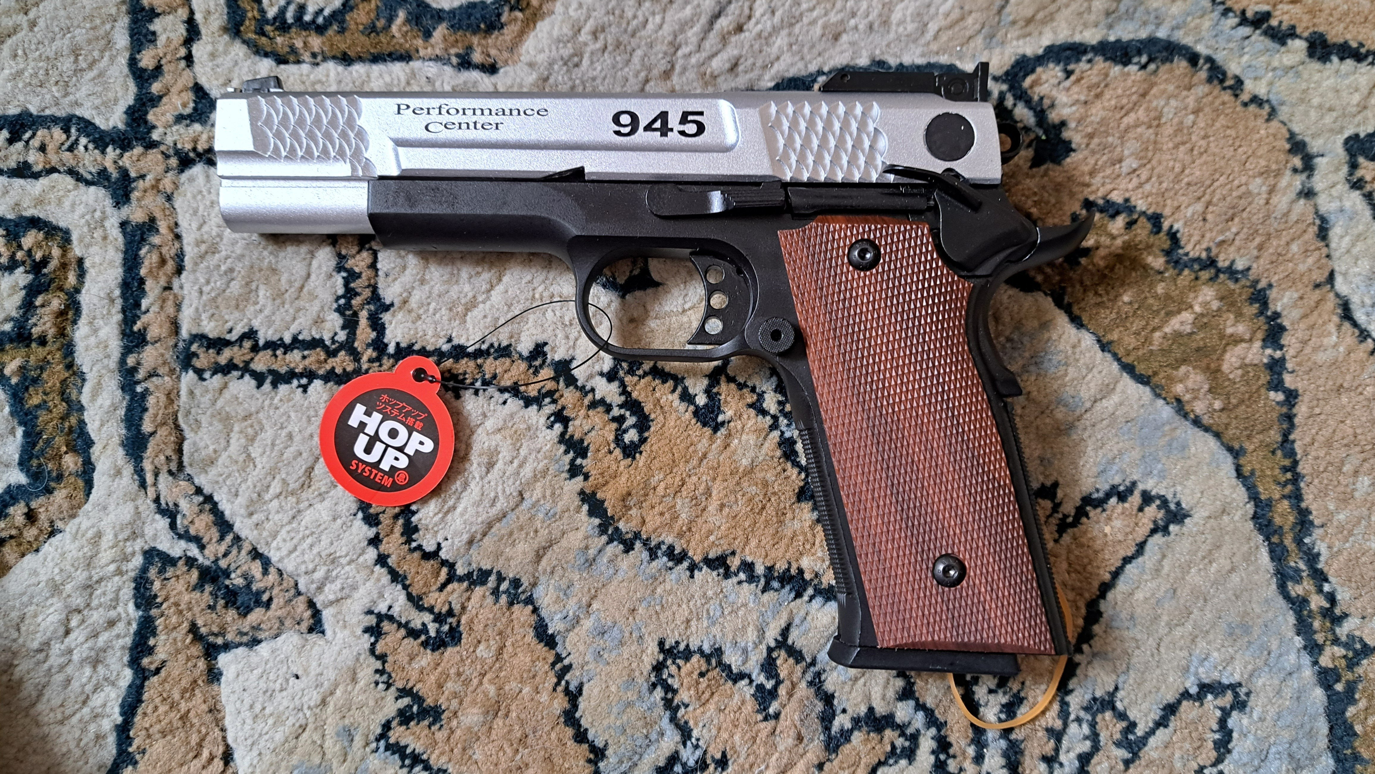 ＫＳＣ　Ｓ＆Ｗ　Ｍ９４５　ＰＣ　シルバー＆ブラック２トーン　動作快調　絶版　美品 絶版・美品 KSC S&W M945 コンパクト ABS ステンレスシルバー