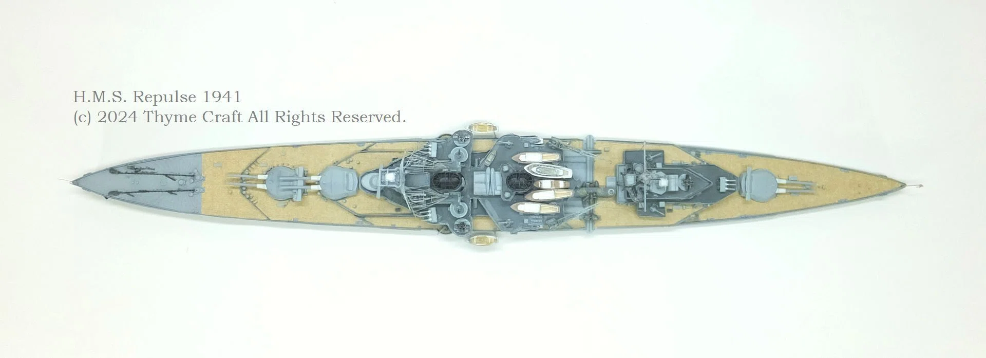 HMS Repulse 1941 英国海軍巡洋戦艦レパルス (Tamiya 1/700 waterline