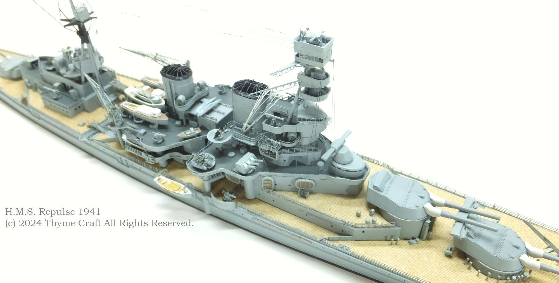 H.M.S. Repulse 1941 英国海軍巡洋戦艦レパルス (Tamiya 1/700 H.M.S. Repulse 1941 英国海軍巡洋戦艦レパルス (Tamiya 1/700