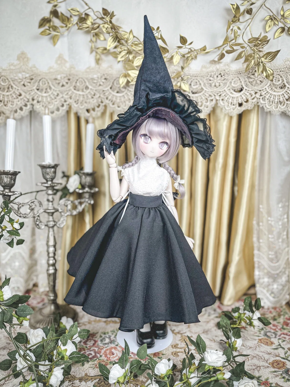 ブライスアウトフィット※赤のクラシカルワンピース と黒のコルセット 陥る