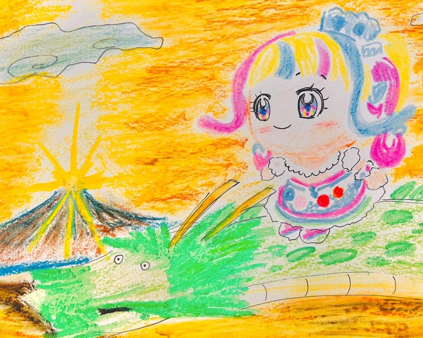 私の描いたクレヨン画まとめ3 - イラスト｜空想だいあぱ案内人