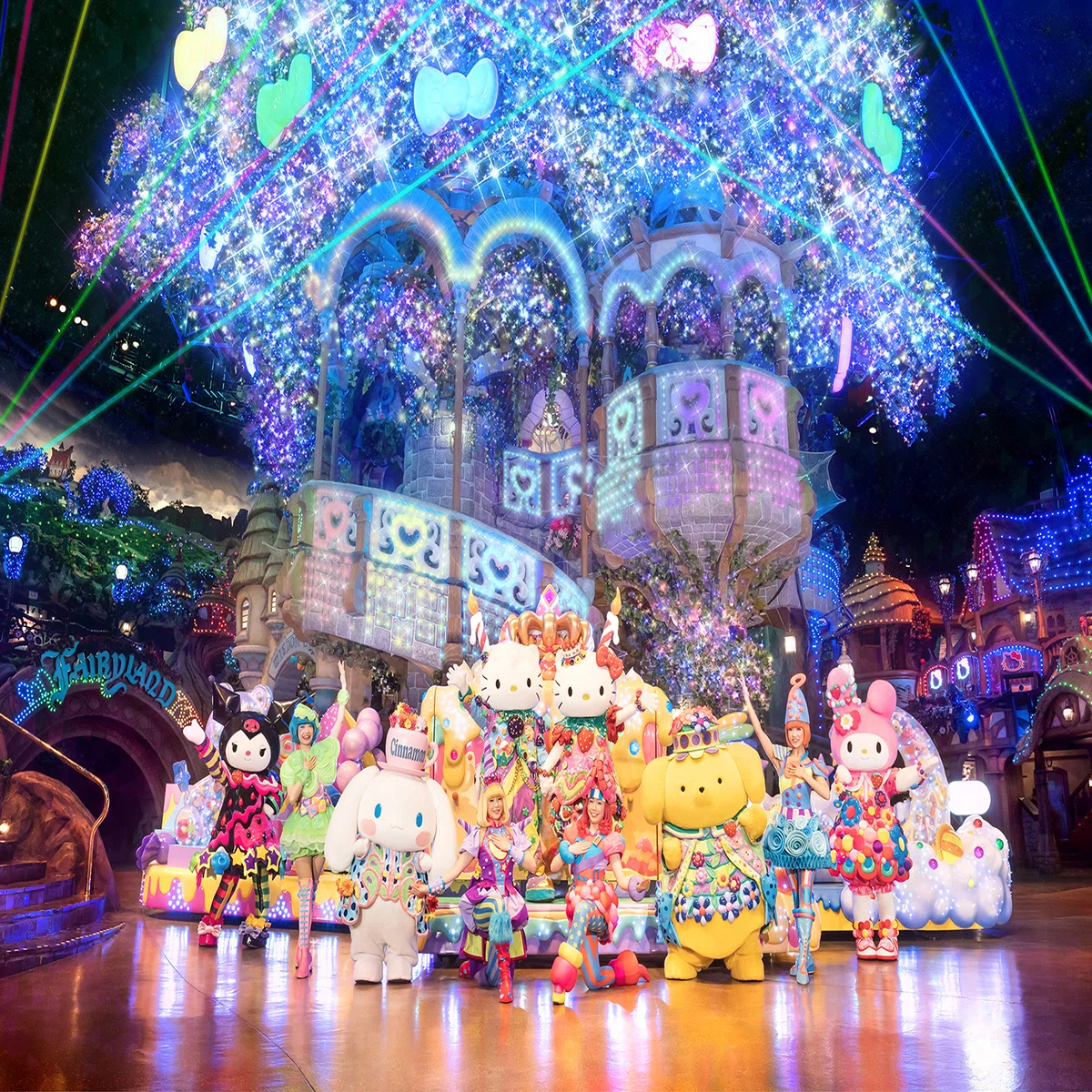 みんななかよく」のメッセージを届ける「Miracle Gift Parade 