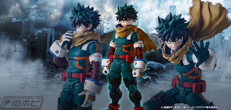 僕のヒーローアカデミア』緑谷出久がS.H.Figuartsでアクション