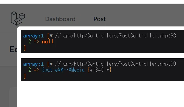 Filepond Js intertia.js + filepond + spatie media lib決定版(4) 実際のファイル編集処理を書く|mocotech