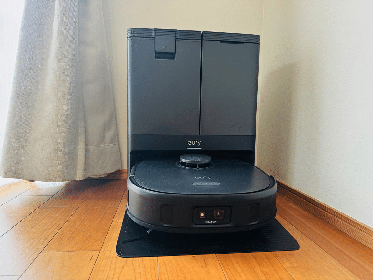 【中古】eufy X10 Pro Omni ロボット掃除機本体 ブラック Anker、全自動ステーション付きロボット掃除機「Eufy X10 Pro