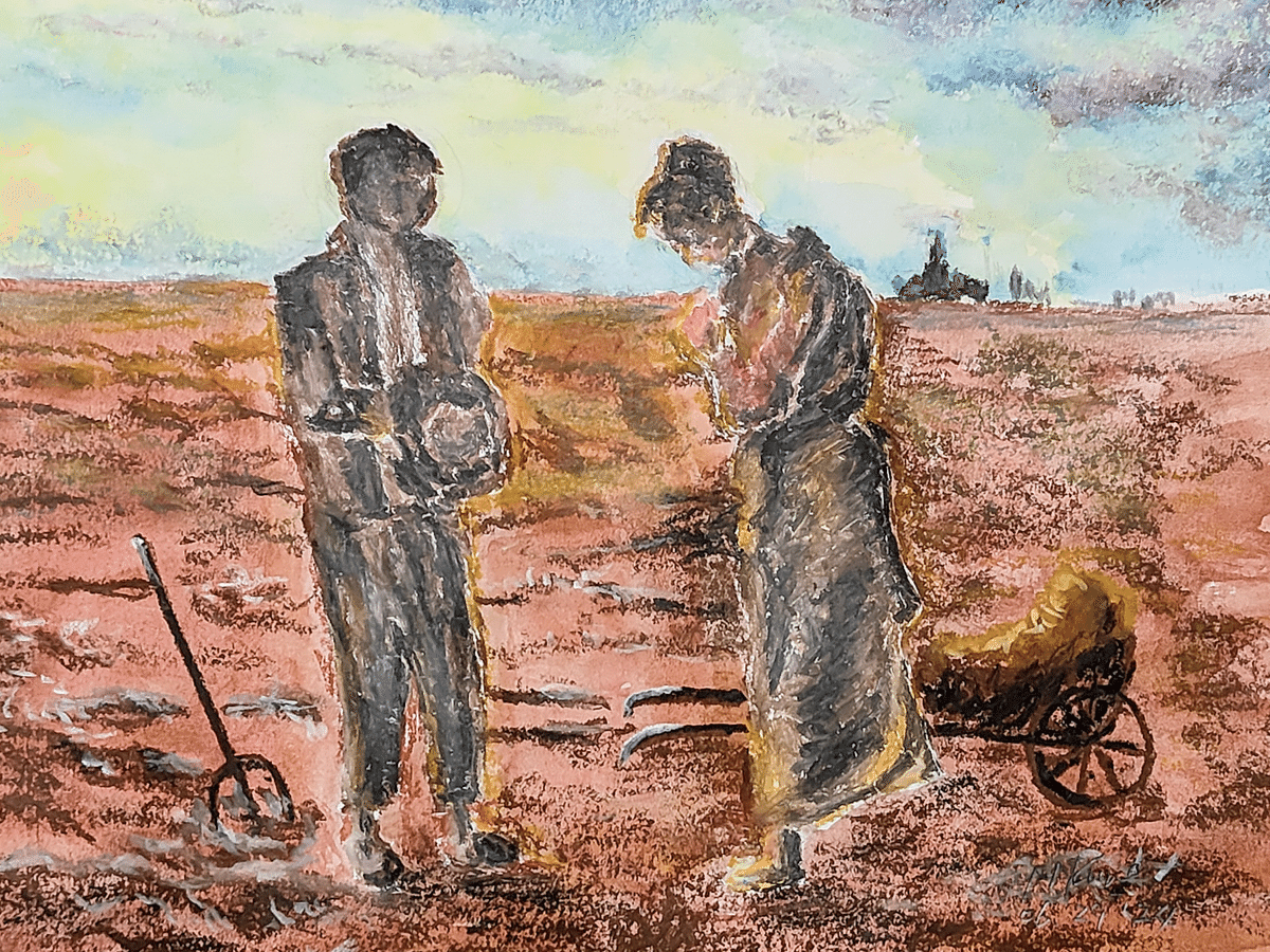 ミレー 絵画 ミレー 鳥の巣狩り10号 立体複製名画 絵画 額付き インテリア