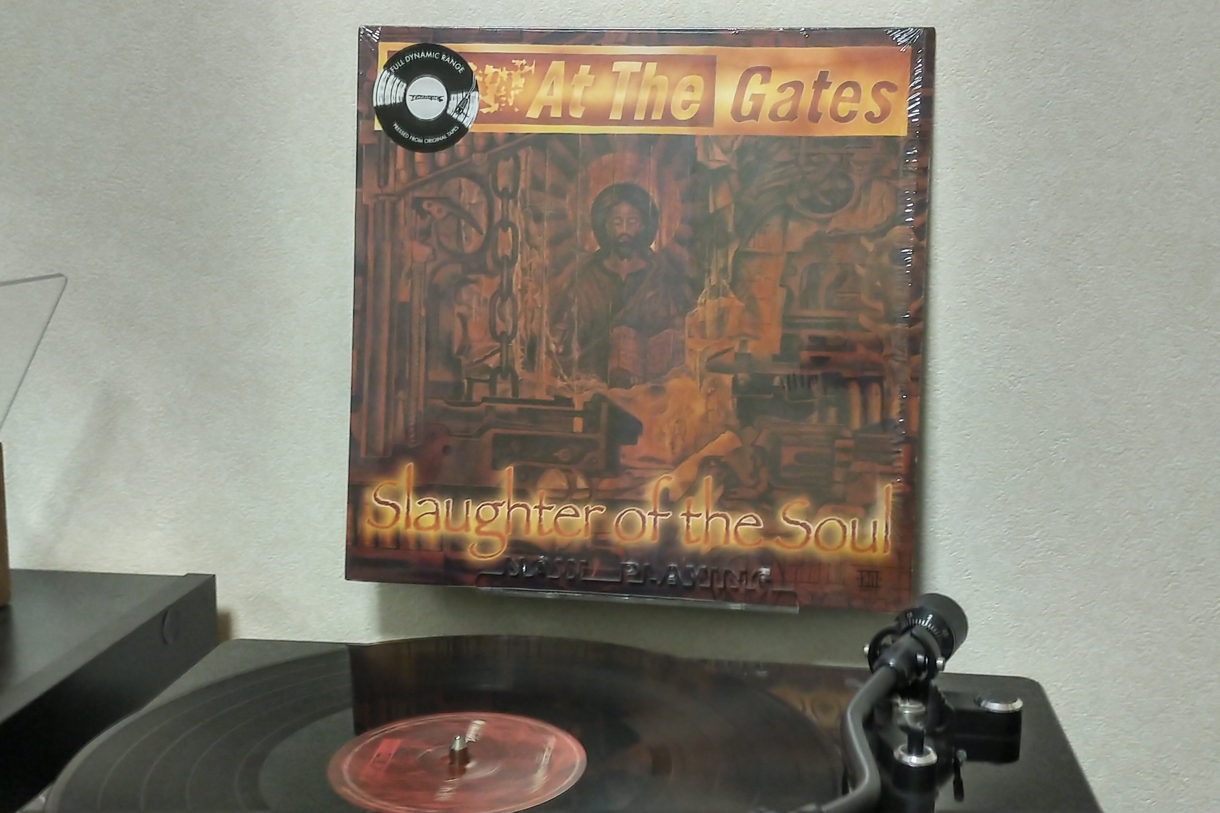 AT THE GATES レコード AT THE GATES<RED VINYL>/STEVE GRIMMETT'S GRIM REAPER/スティーヴ
