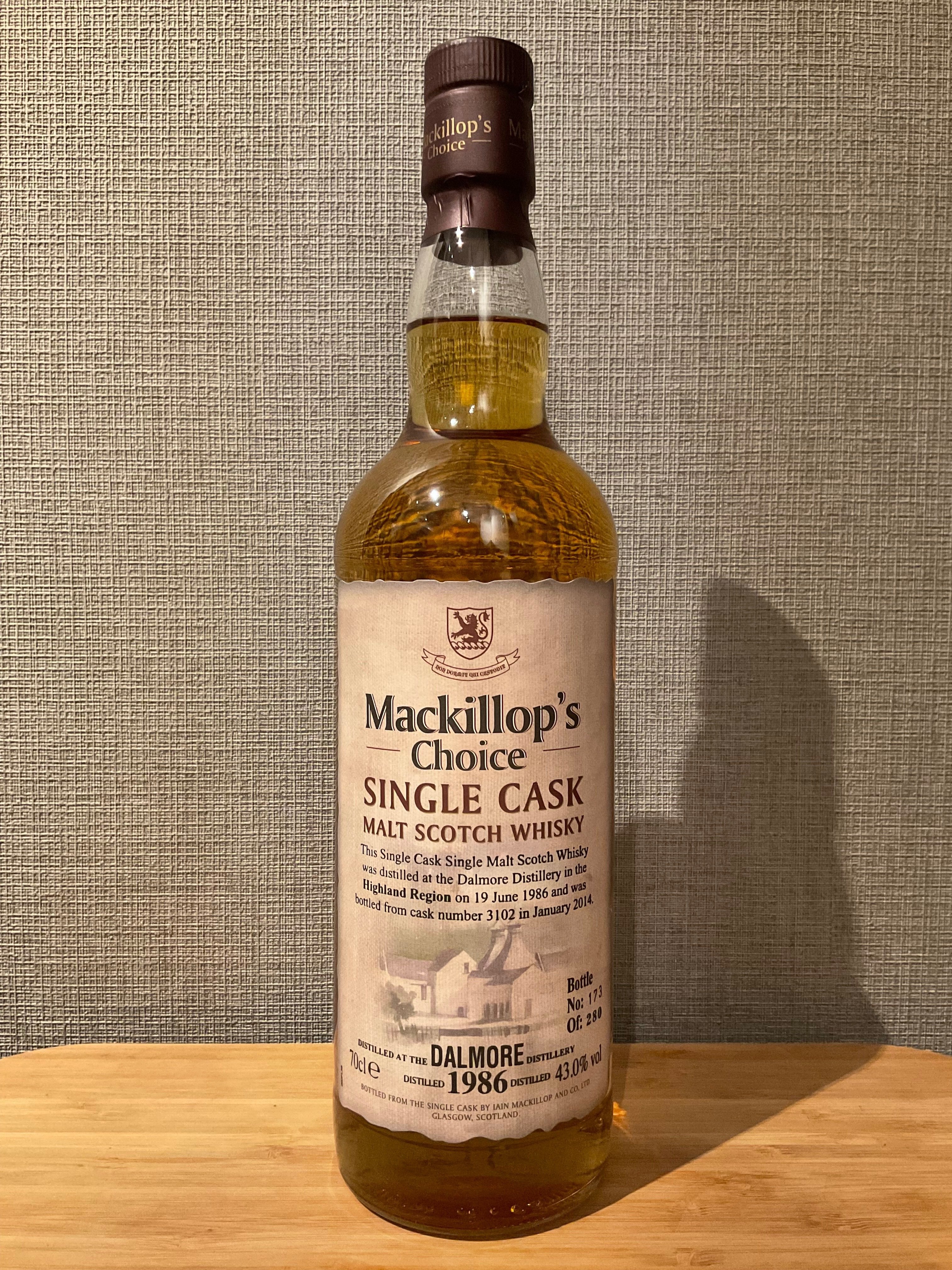 酒飲編Vol.71】マキロップチョイス ダルモア 1986 28年|Ktaro 酒飲編Vol.71】マキロップチョイス ダルモア 1986 28年|Ktaro