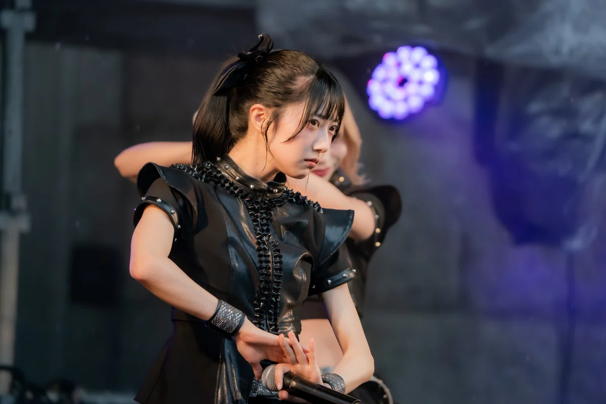 睨みを利かせる増田陽凪さん