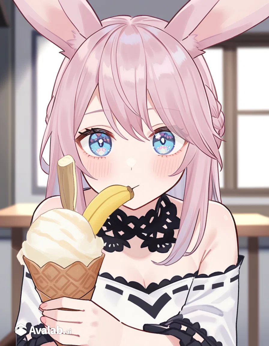 【７月１７日】カサ増しバナナアイス「そのまま食べるの待って！」アイスクリームを美味しく「カサ増し」する方法を発見 【節約にもなる意外な組合せとは】【創作大賞感想】脱サラ料理家ふらおさんの毎日レシピをAvalabAIでイラストにしてみたKoroちゃん🐰💓🍴☕レシピ総まとめ🎨兎耳コロちゃんの料理の旅へ#創作大賞2024 <a target=