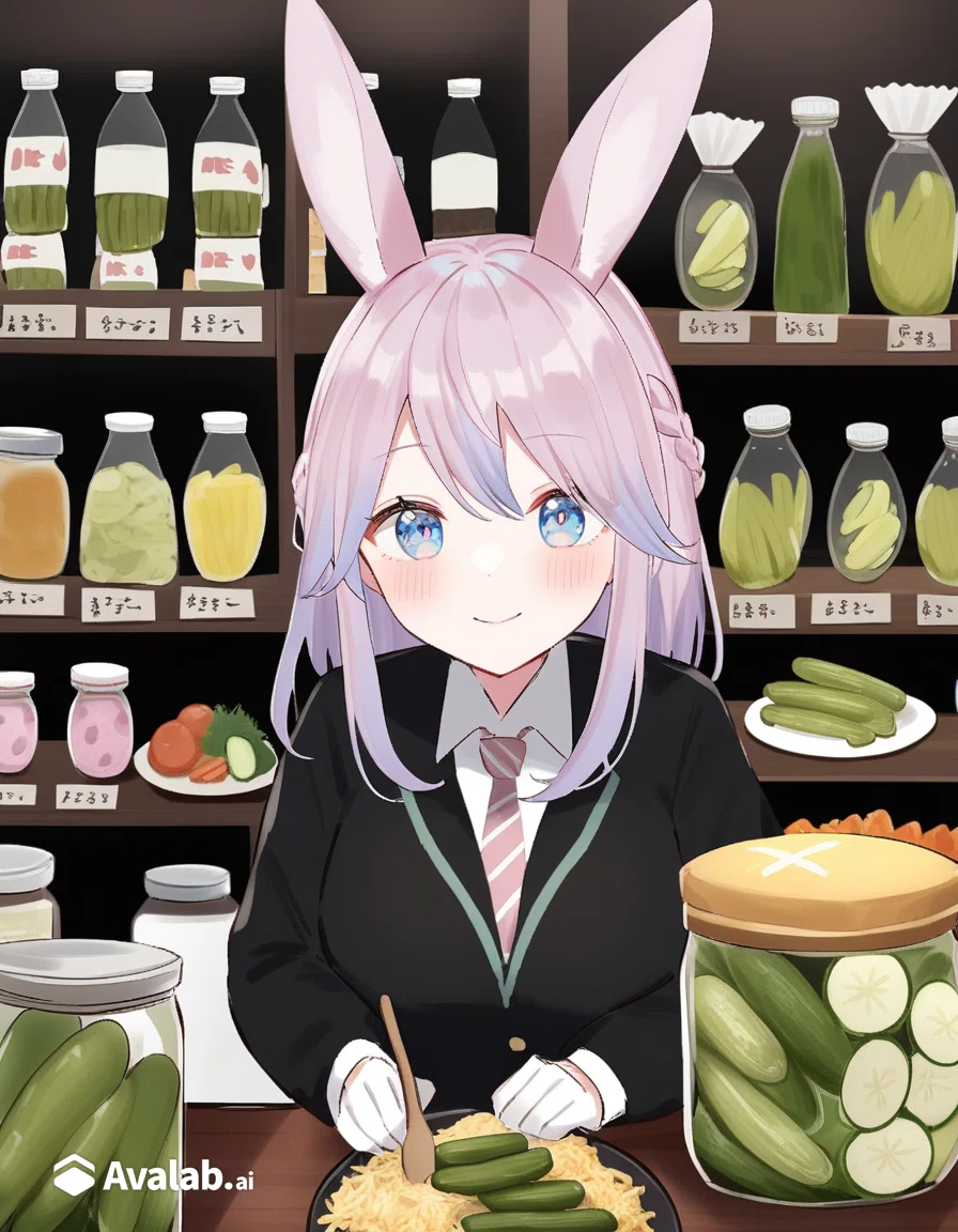 【７月１８日】ピクルス「意外と簡単！」漬けるだけで美味しい！自分で作る「かんたん酢」【日々の献立決めがラクに】【創作大賞感想】脱サラ料理家ふらおさんの毎日レシピをAvalabAIでイラストにしてみたKoroちゃん🐰💓🍴☕レシピ総まとめ🎨兎耳コロちゃんの料理の旅へ#創作大賞2024 <a target=