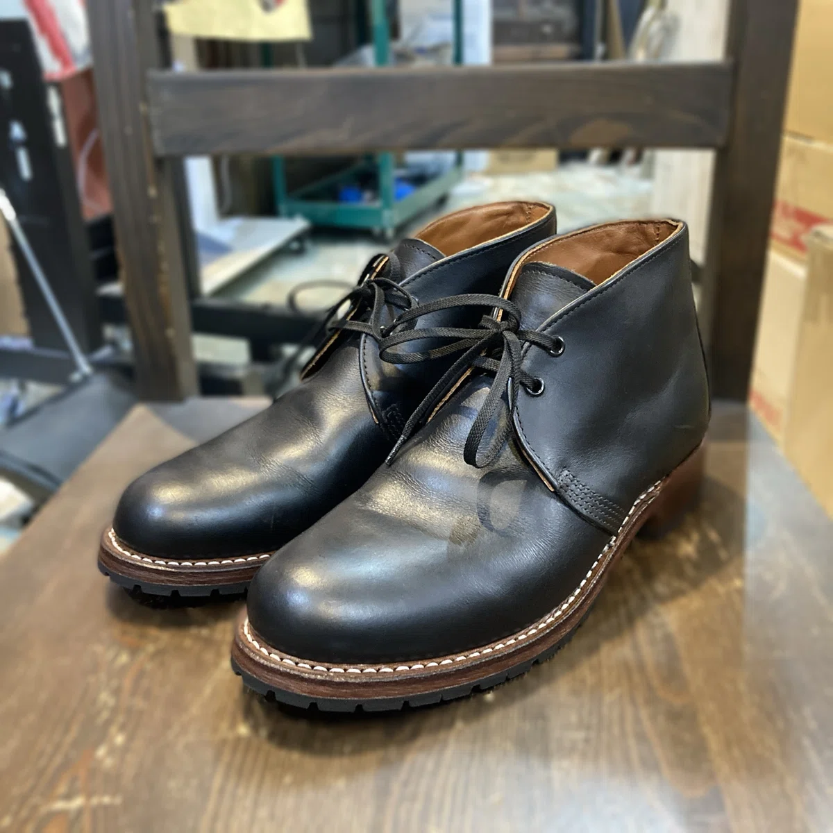 ハーフソール交換】Red Wing#9024 BECKMAN Chukka Bootsのハーフソール 