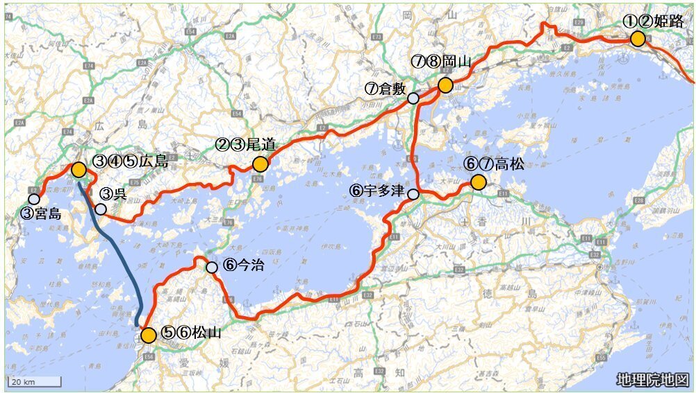 旅行記】青春18きっぷで行く瀬戸内周遊旅行7泊8日（後半）｜しまがわ