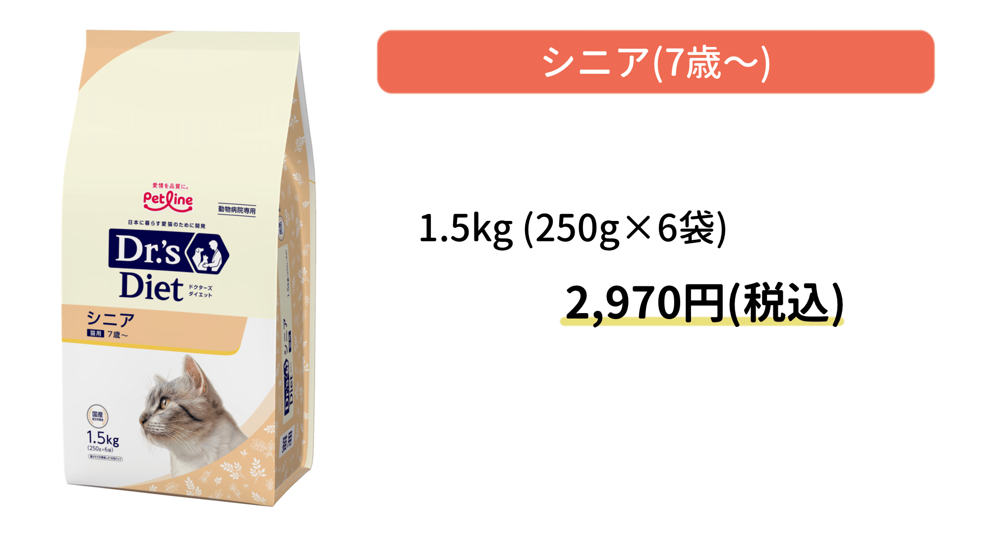 ドクターズケア 猫用キドニーケア 1.5kg x 3袋｜猫用品