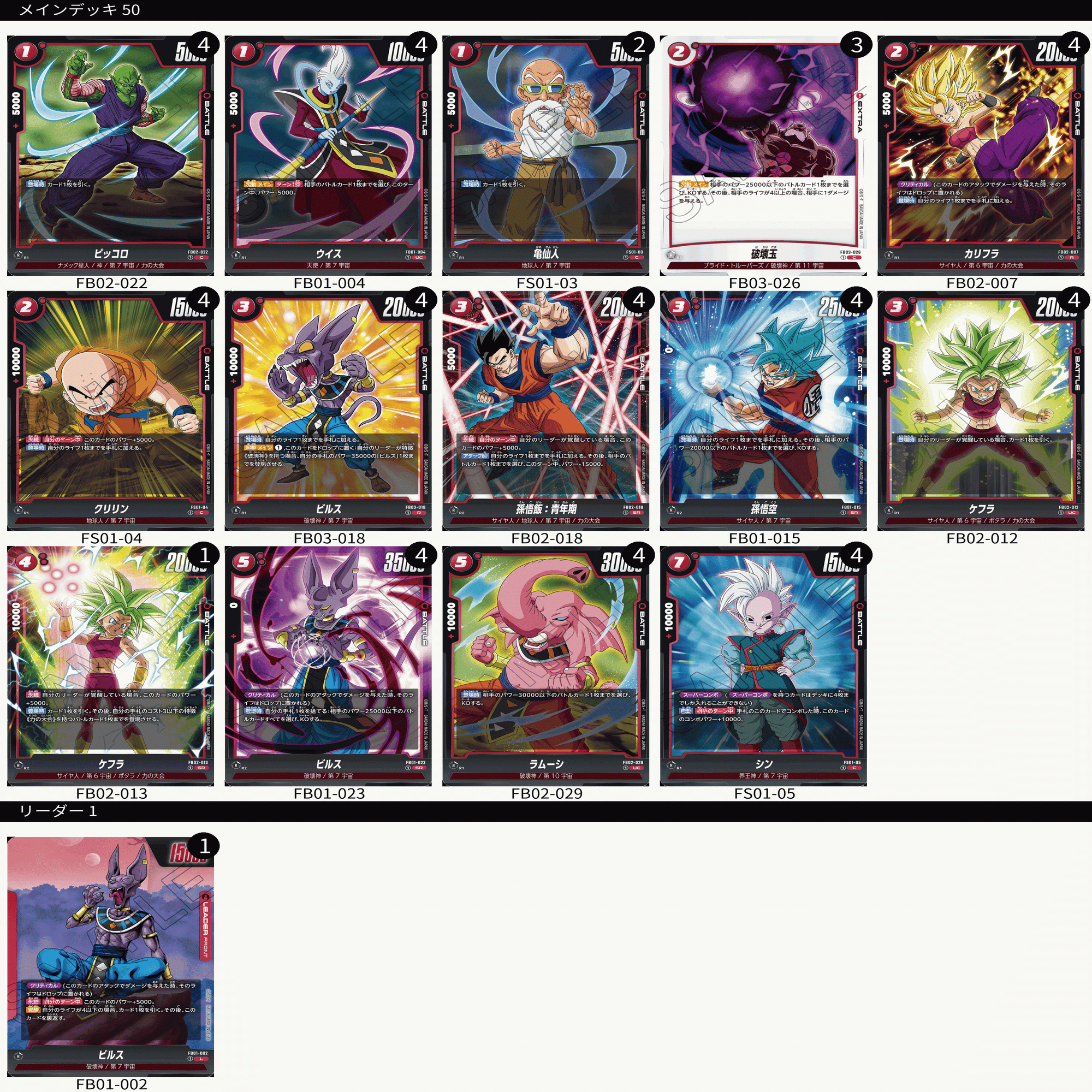 ドラゴンボールフュージョンワールド3弾環境ざっくり考察・予想+叩き台