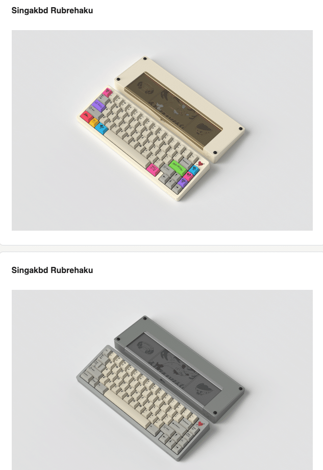 シーちゃん様のSingakbd Rubrehaku 自作キーボード Monthly Keyboard Roundup_2024-08｜tenpapa｜web3とキーボード