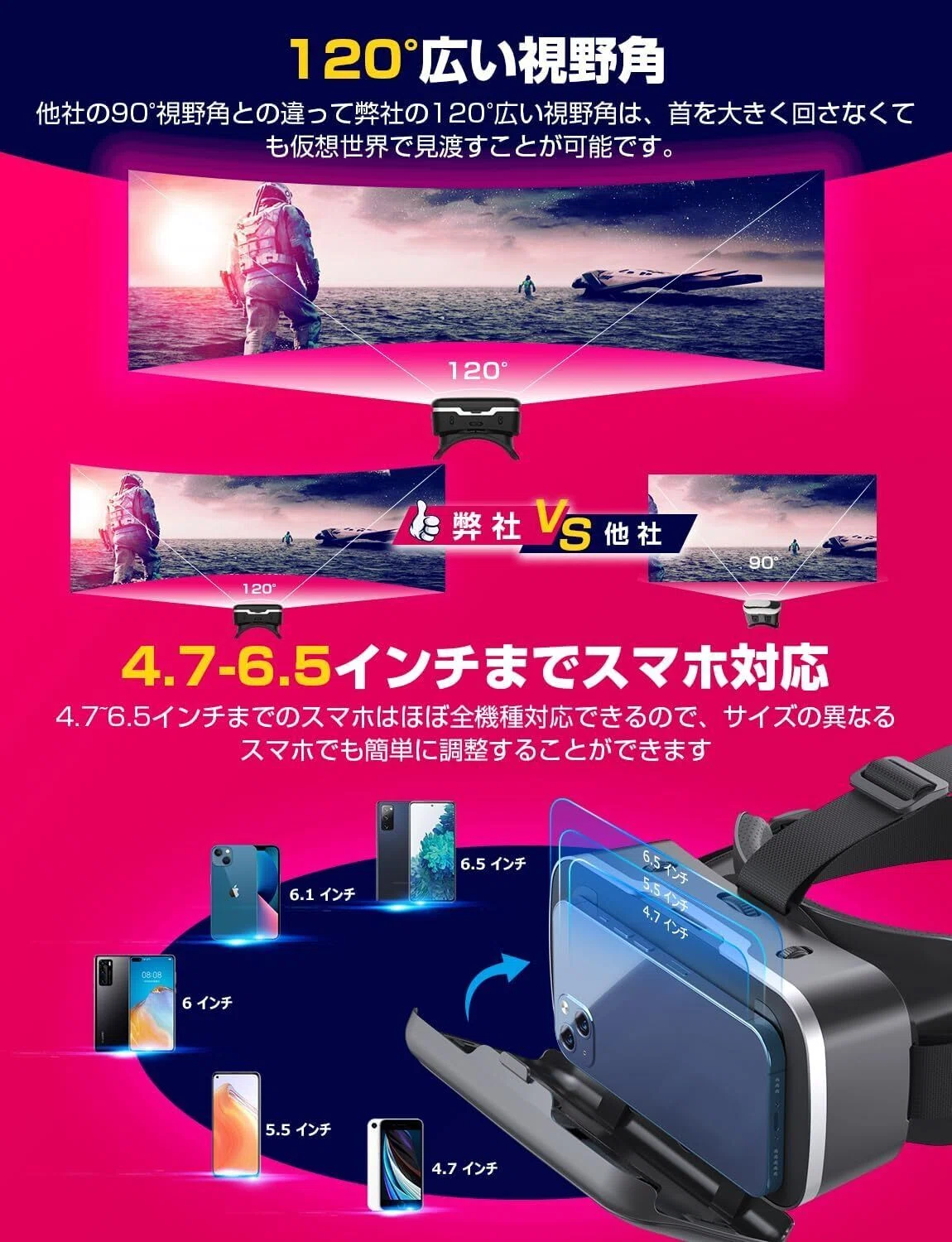 レビュー】VRゴーグル VRヘッドセット AOTTOO スマホ用：初めてのVR 