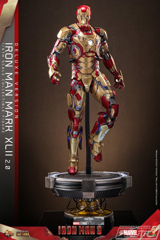 ホットトイズMMS759D66bアイアンマン・マーク42 DX 2.0ボーナス付 ホットトイズ 1/6 『アイアンマン3』 アイアンマン・マーク42 2.0 DX版