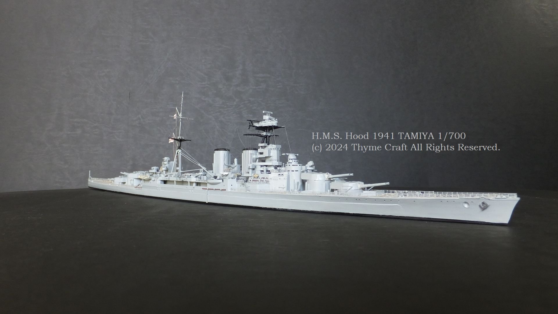 H.M.S. Hood 1941 イギリス海軍巡洋戦艦 フッド (Tamiya 1/700