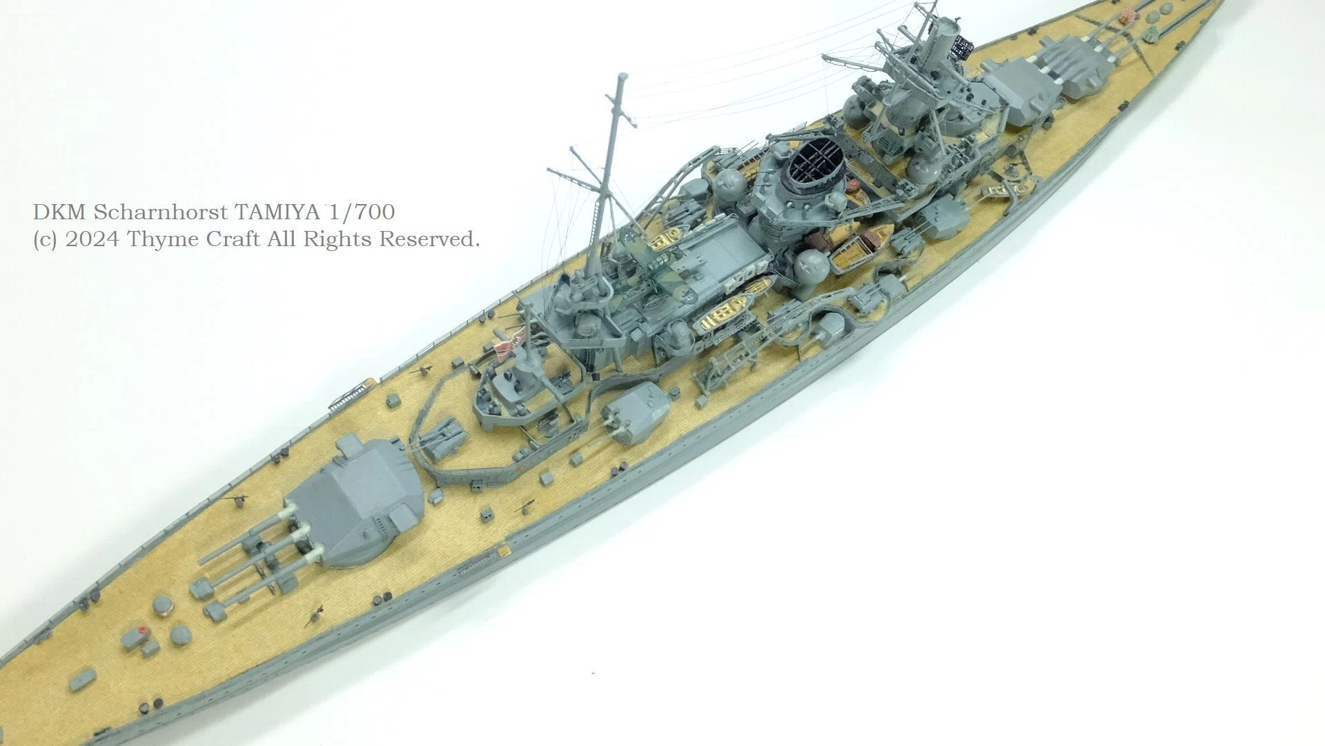 DKM Scharnhorst 1941 ドイツ海軍巡洋戦艦 シャルンホルスト (Tamiya 1