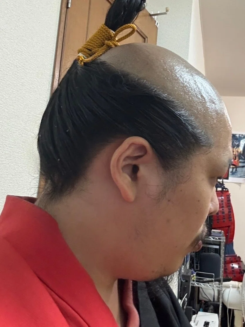 時代劇 ☆大衆演劇 毛髪かつら 専用箱入り ちょんまげ「カッケ