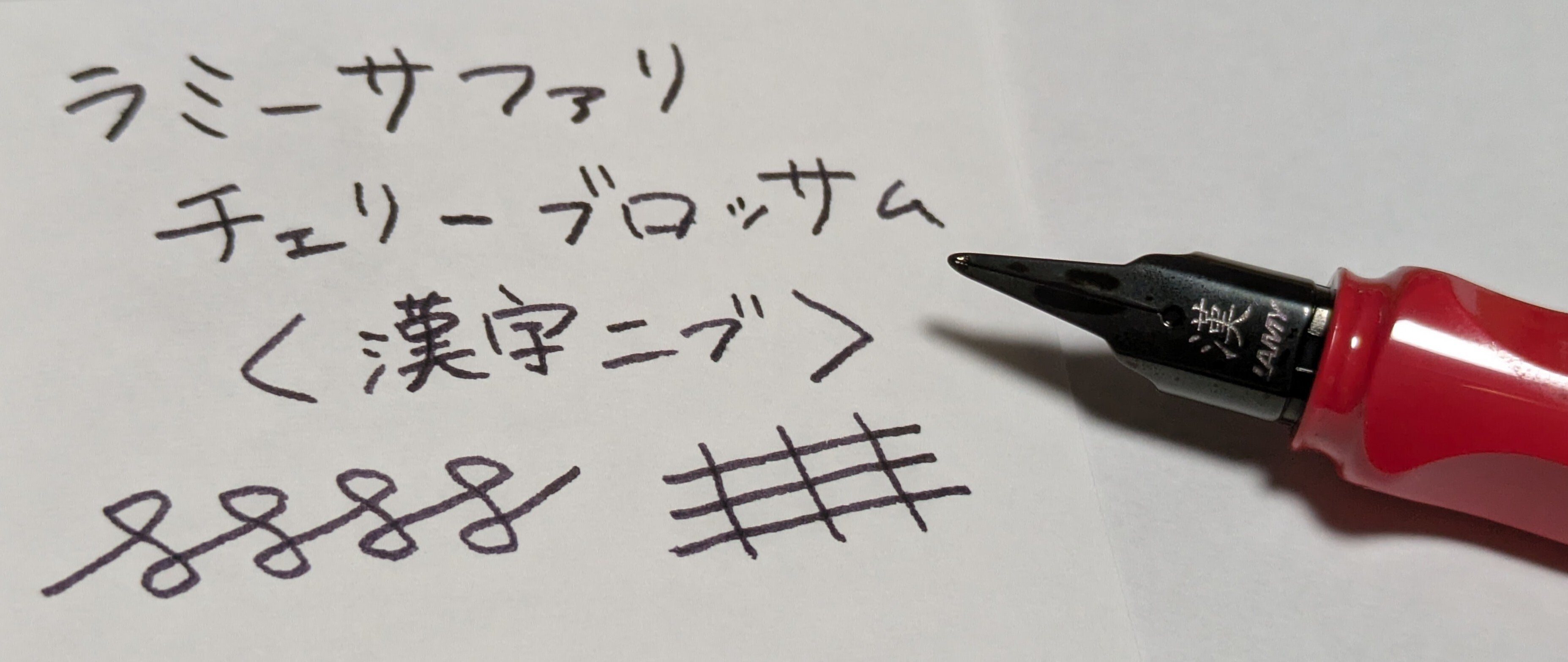 ラミーサファリ チェリーブロッサム 漢字ニブ｜ゆうこ