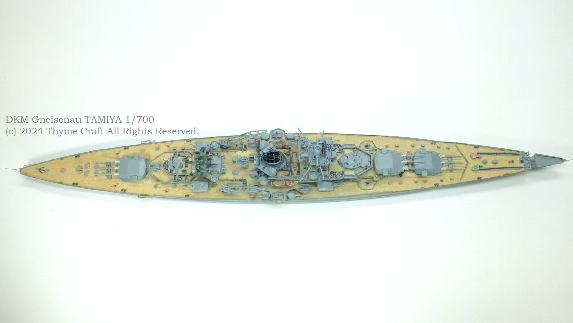 DKM Gneisenau 1941 ドイツ海軍巡洋戦艦 グナイゼナウ (Tamiya 1