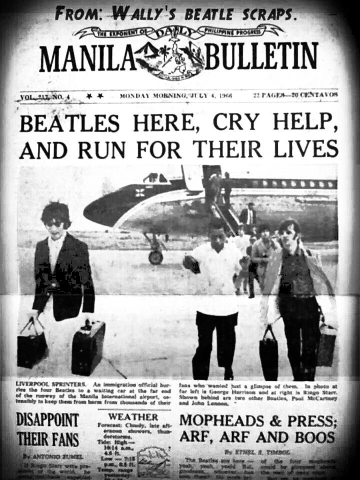 ビンテージ 看板 ビートルズ The Beatles 1966 フィリピン公演