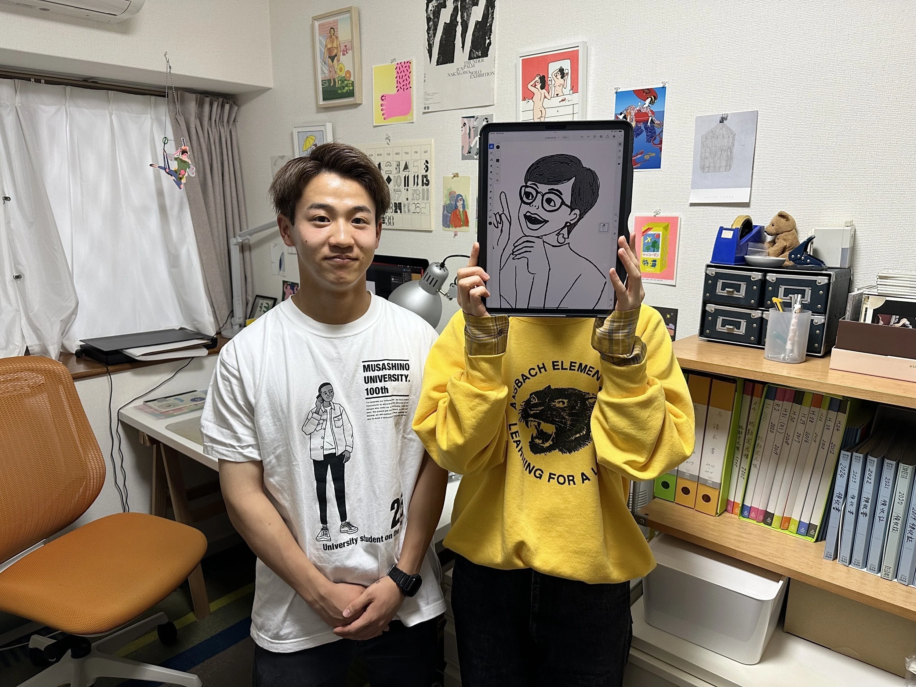 世界に一つだけ！大きめのオリジナルキャンバスイラスト☆☆☆ 推しを見つけよう！】キャンパスに突如描かれた巨大なイラスト その
