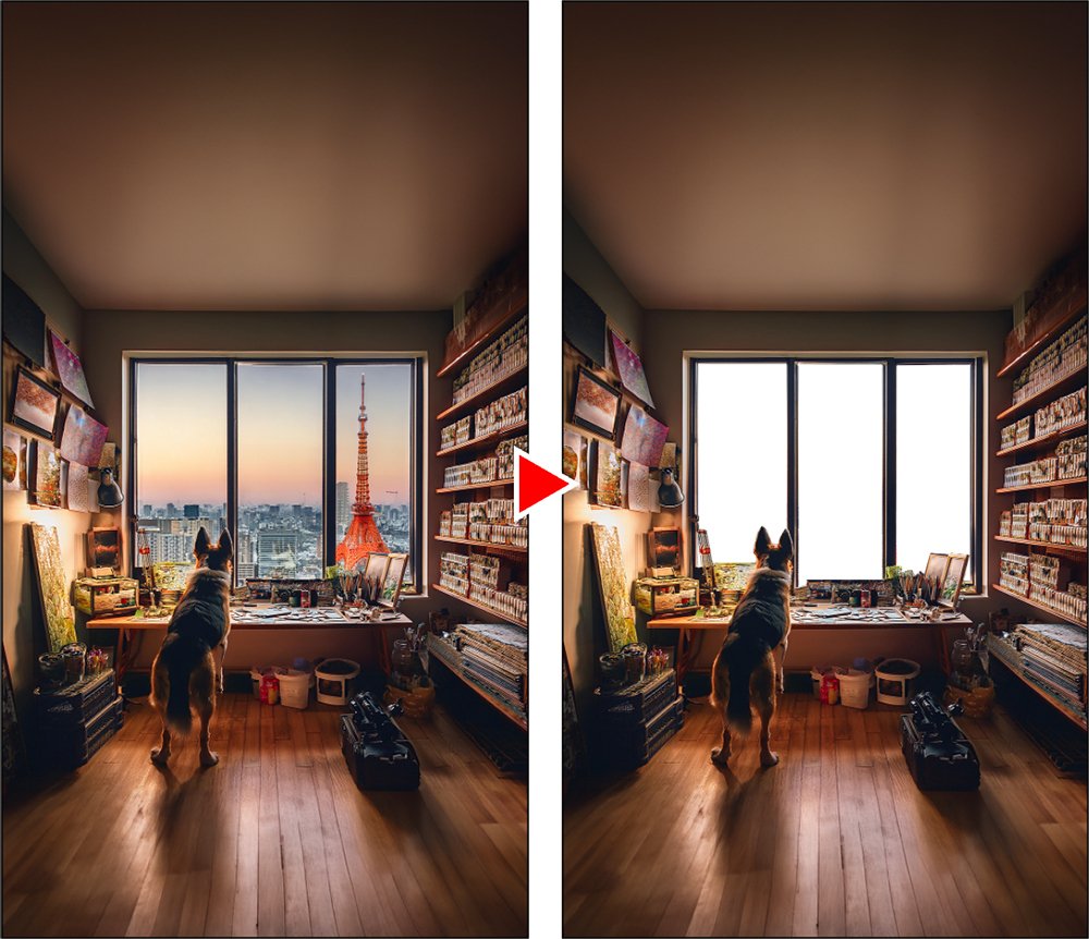 足元の小窓から緑が覗く落ち着ける和室-fevecasa(フェブカーサ)