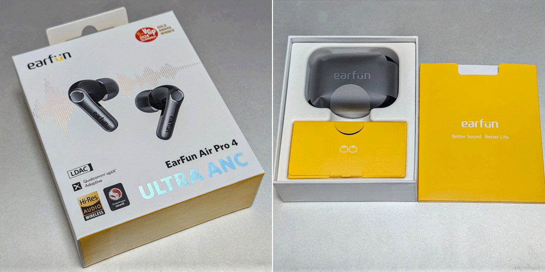 EarFun Air Pro 4 本体・正規品ケース・AZLAイヤーピースセット