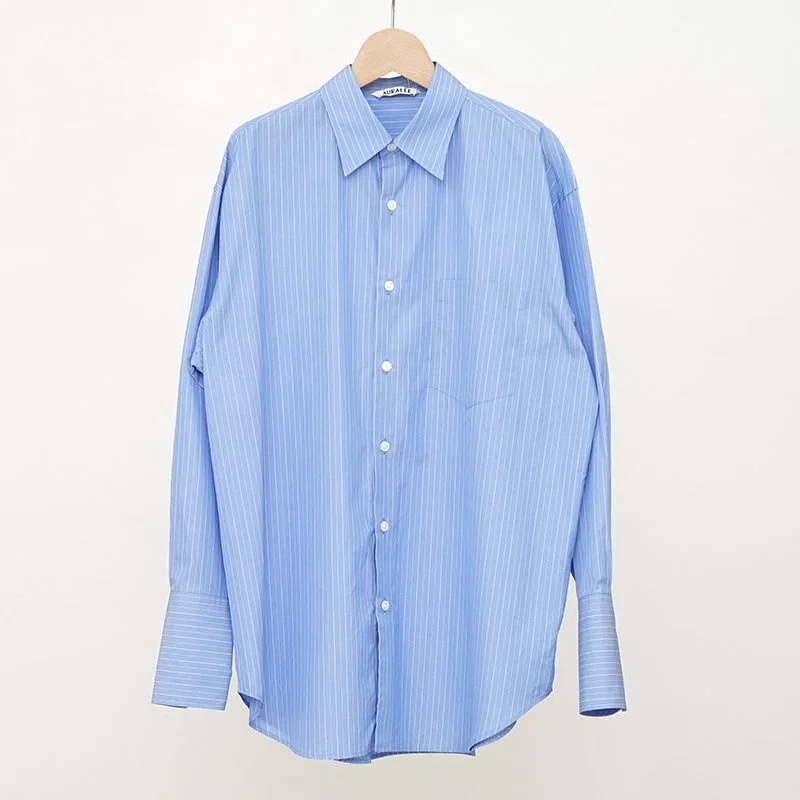 24AWスタート【AURALEE】 SUVIN HIGH COUNT CLOTH STRIPE SHIRT 24AWスタート【AURALEE】 SUVIN HIGH COUNT CLOTH STRIPE SHIRT