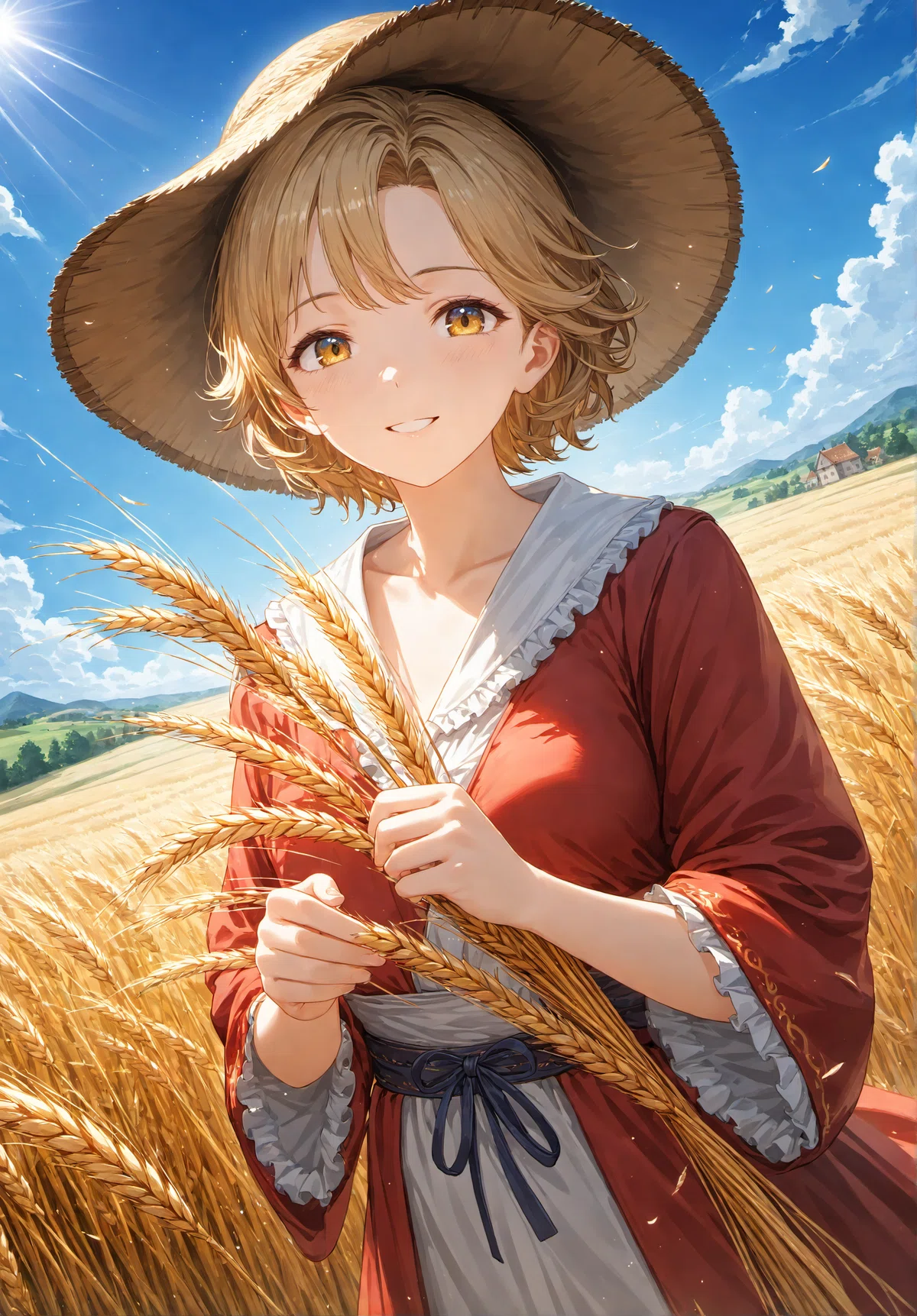 小麦畑の魔女、白銀比。