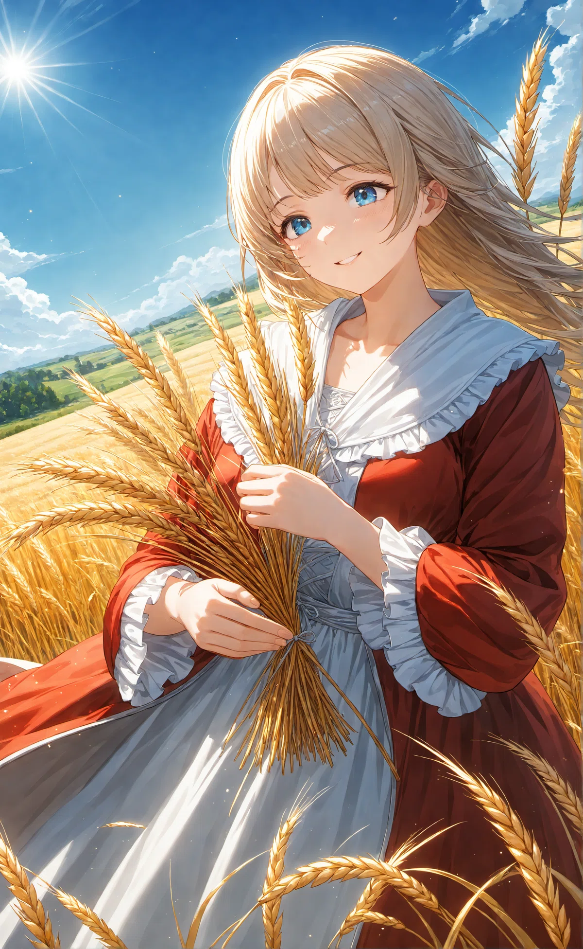 小麦畑の魔女、縦が黄金比。