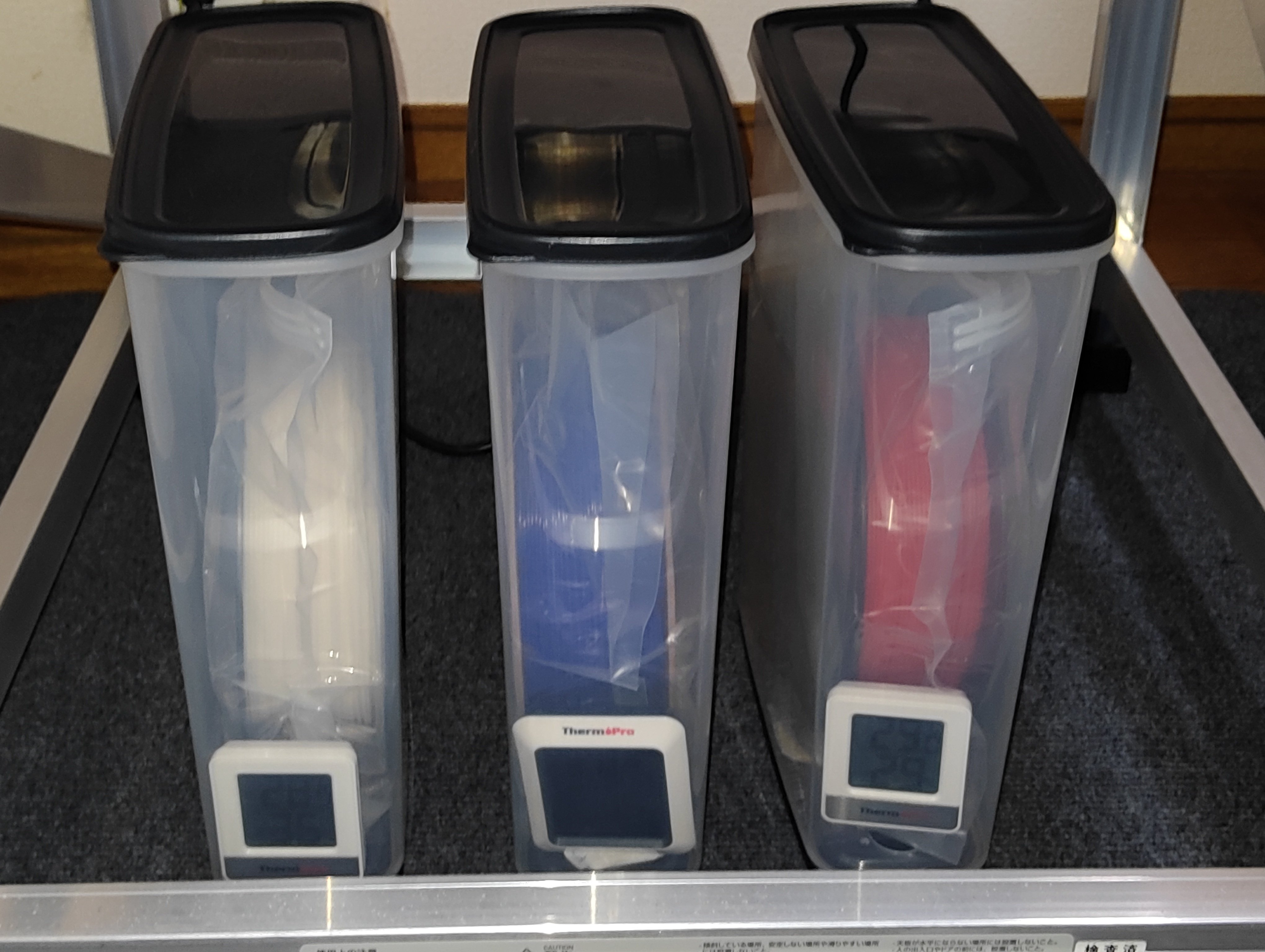 防湿機能付き フィラメントボックス 4つ同時収納可能 3Dプリンター