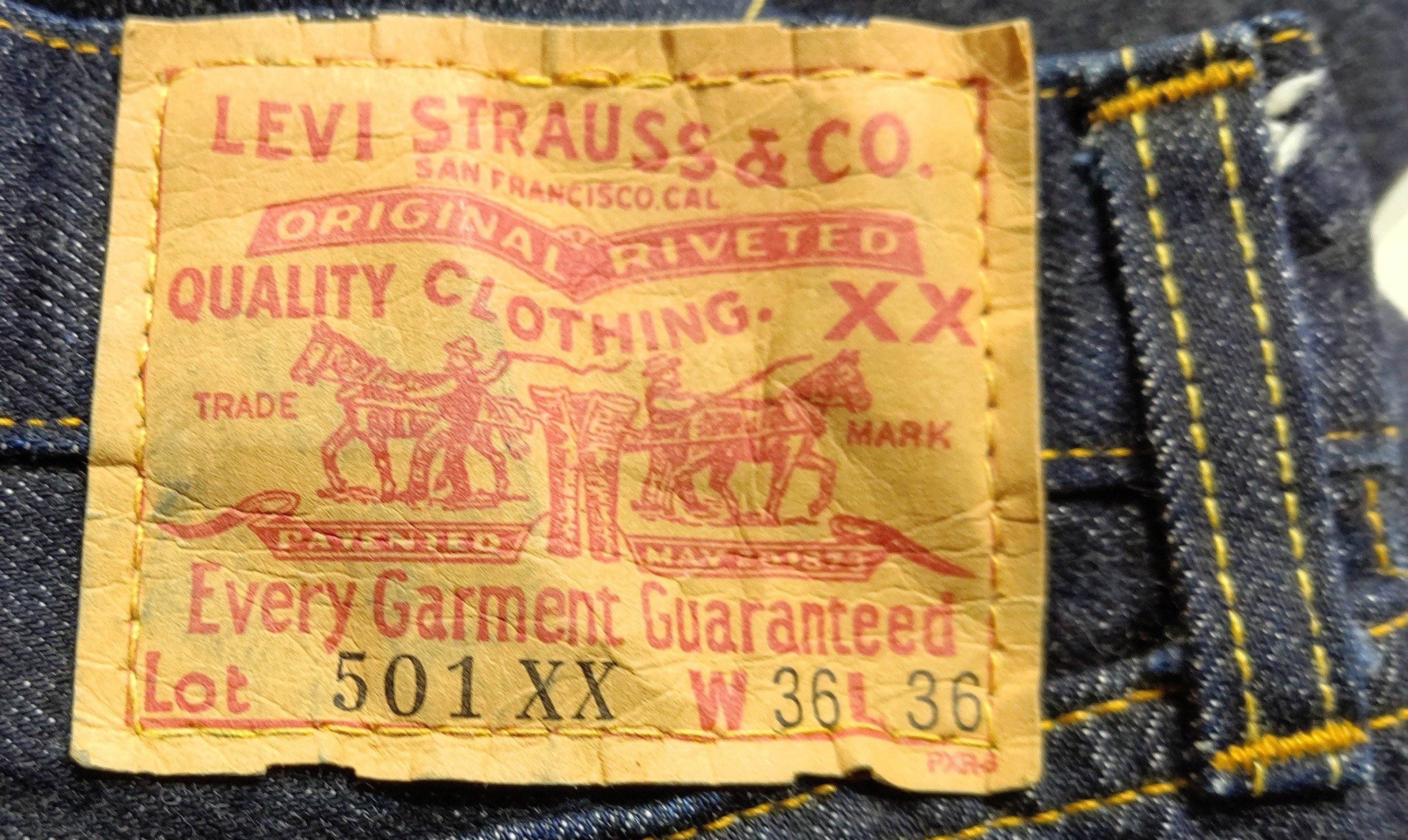 内タグ📋で年代特定する方法 555 0901🔍LEVI'S 501XX👖を