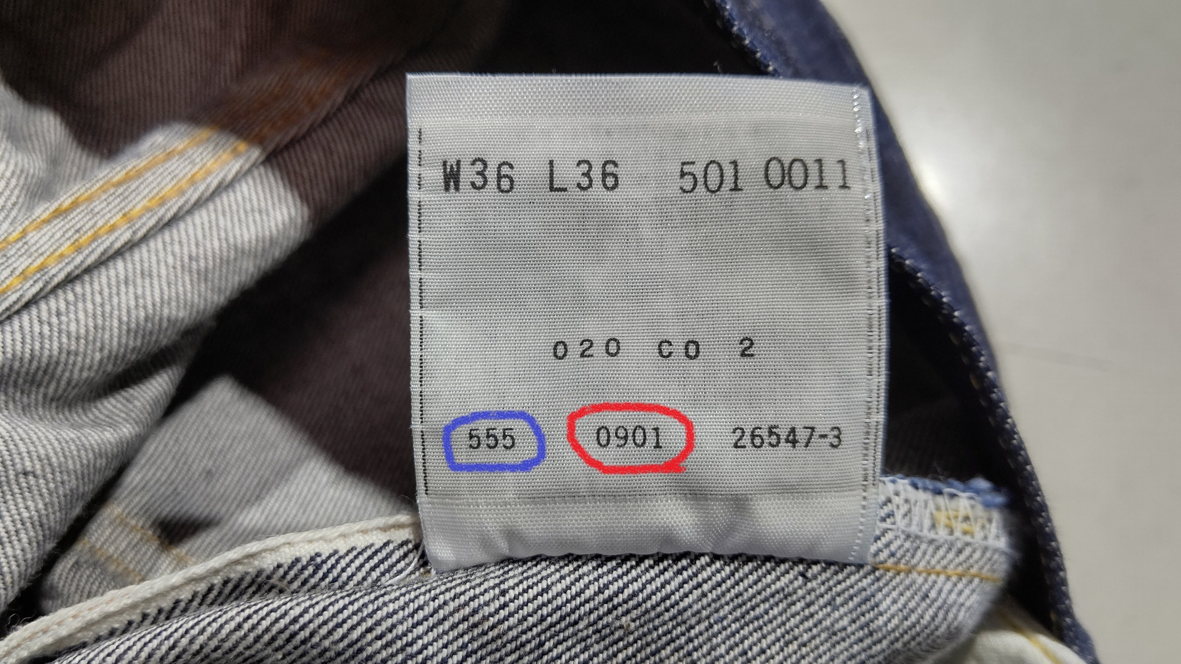 内タグ📋で年代特定する方法 555 0901🔍LEVI'S 501XX👖を 内タグ📋で年代特定する方法 555 0901🔍LEVI'S 501XX👖を