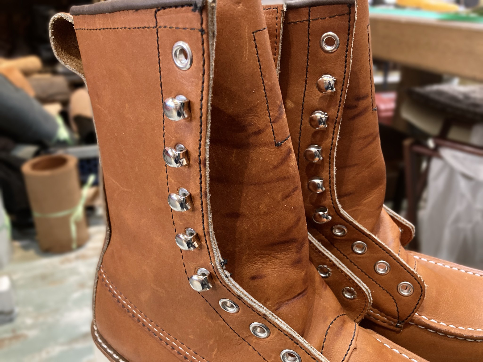 アイレット/ハトメ→フック交換】Red Wing#877｜CREA Repair