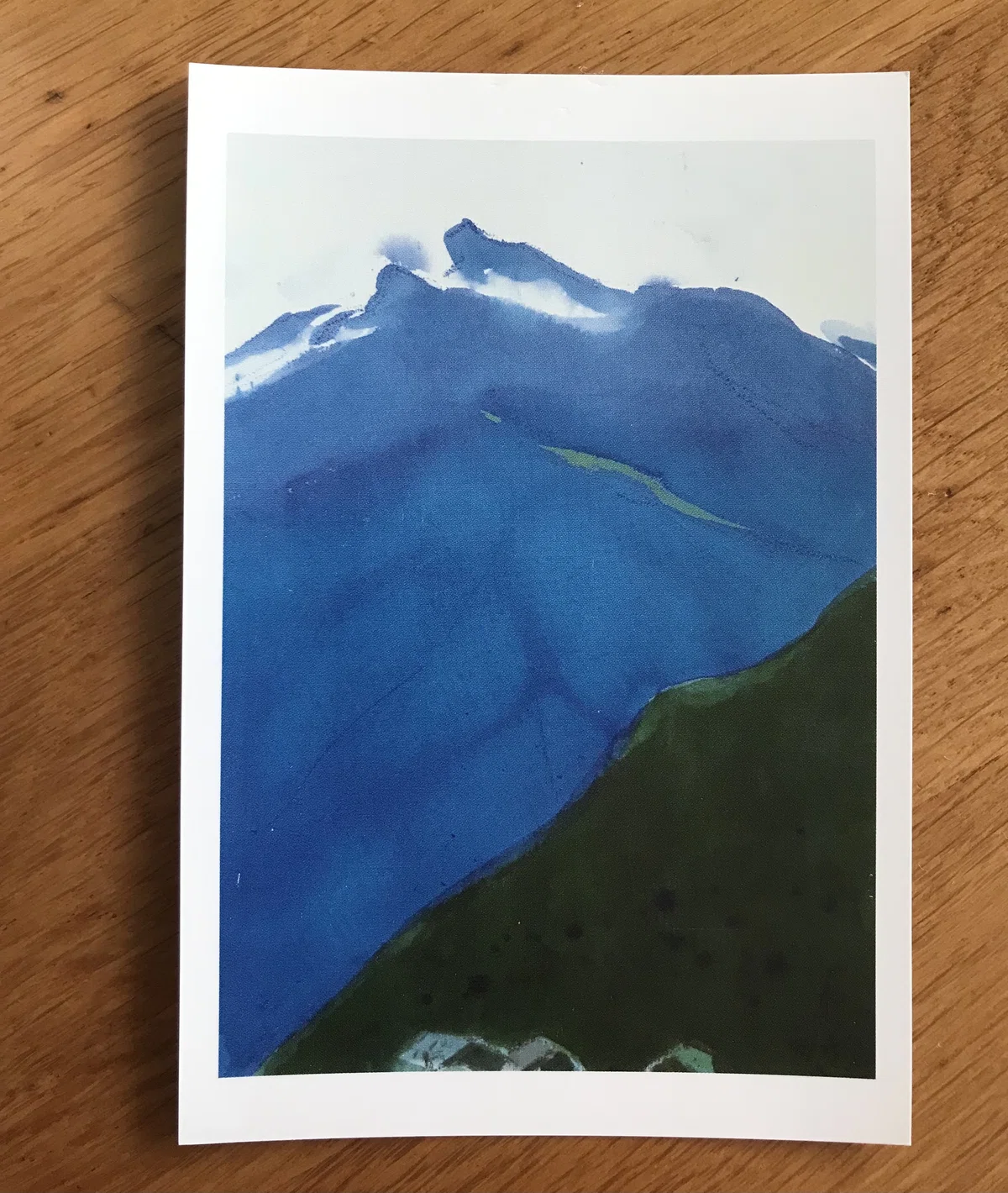 ドリッピングで描いてある富士山