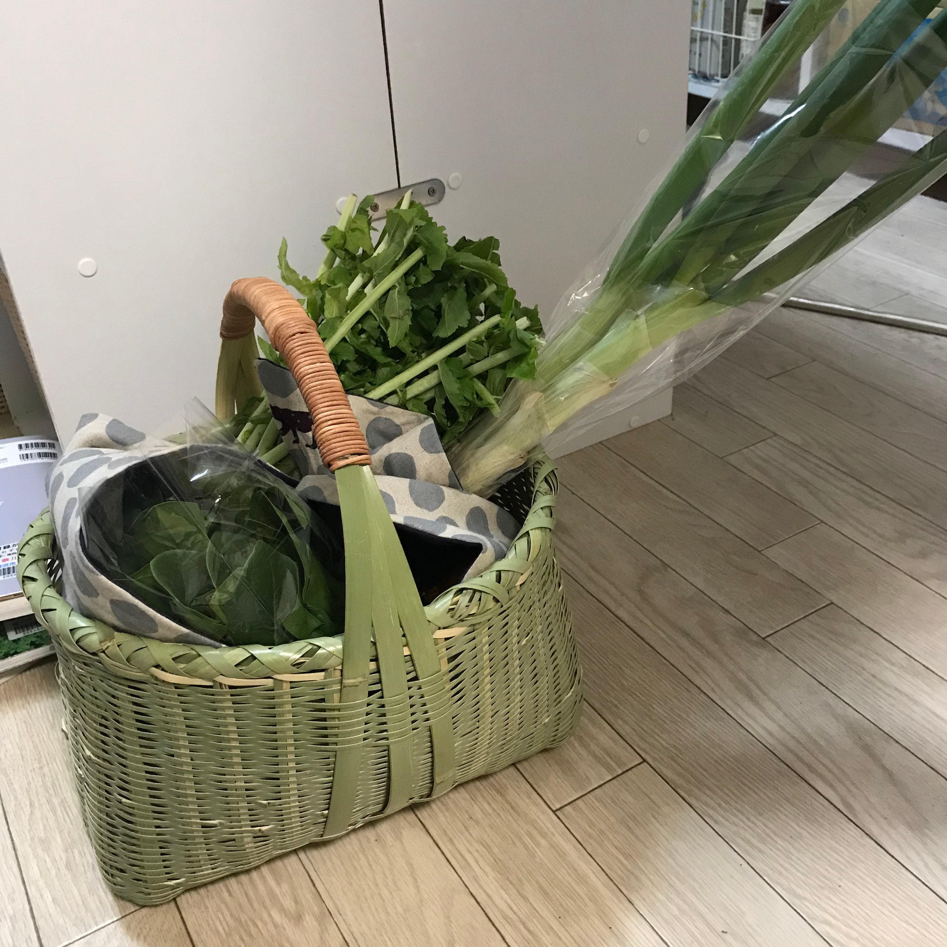 青竹の買い物カゴ｜中條マキコ