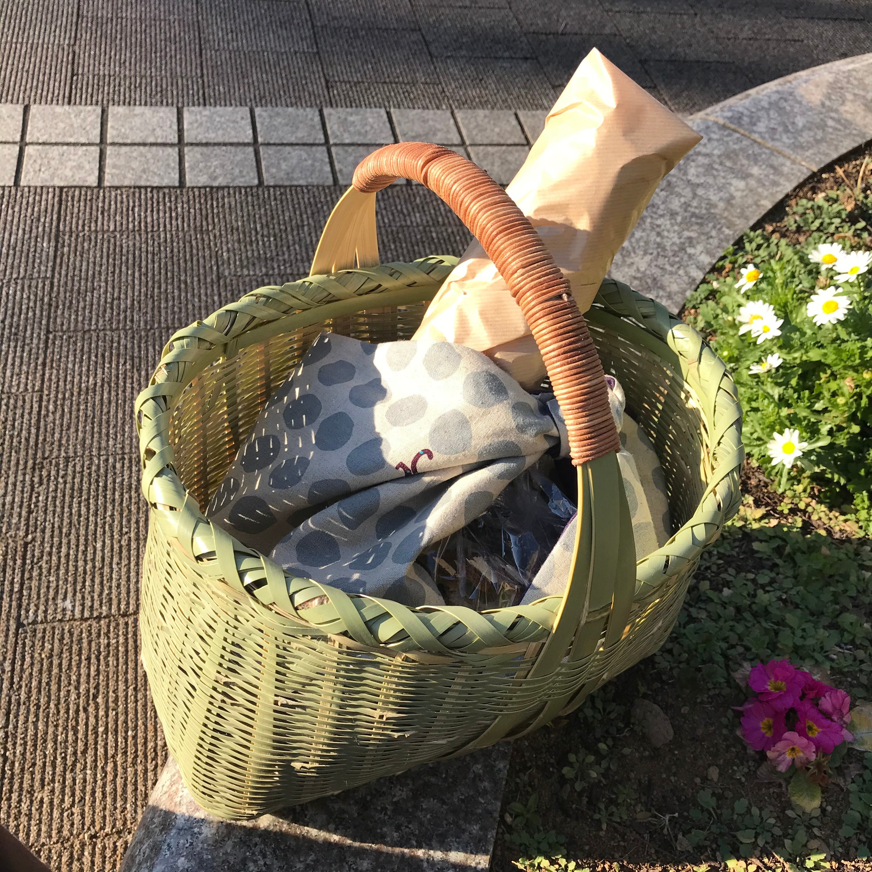 青竹の買い物カゴ｜中條マキコ